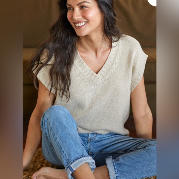 Outerknown Sweaters - outerknown cashmere Perry Sweater Vest Light Camel Sweaters xs, m